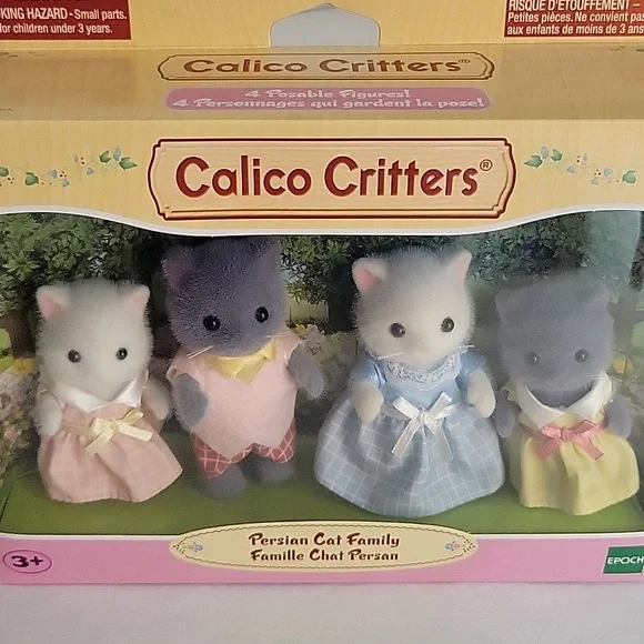 Calico Critters Persian Cat Family Bundle Set - Picture 2 of 10